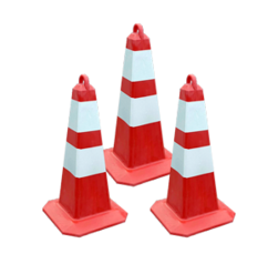 Конус дорожный - 750мм (со светоотражающей плёнкой)